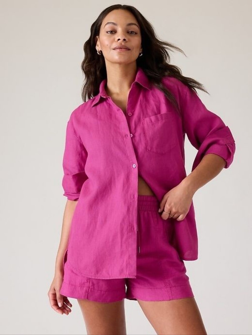 Athleta Retreat Linen Top